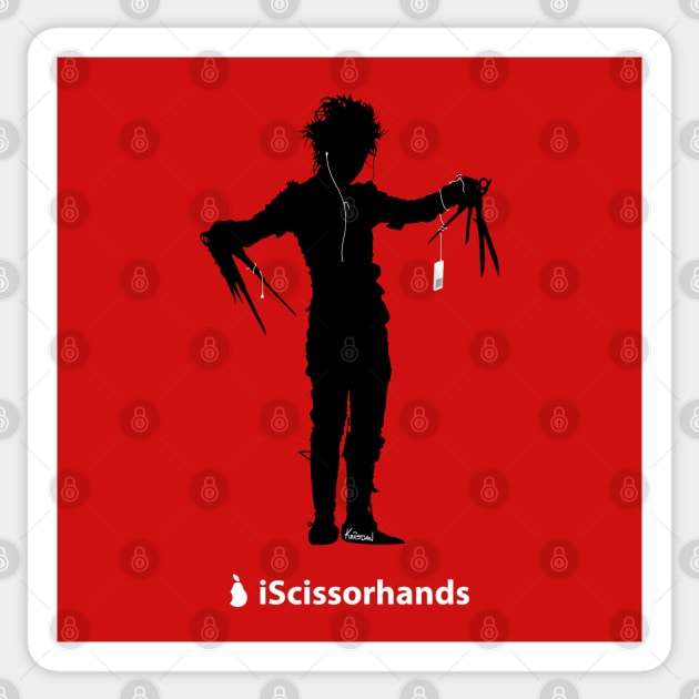 iScissorhands Sticker by KristjanLyngmo